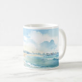 Mug Plage et mer (Devant droit)