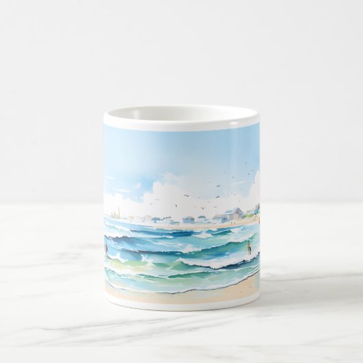 Mug Plage Et Vague (Centre)