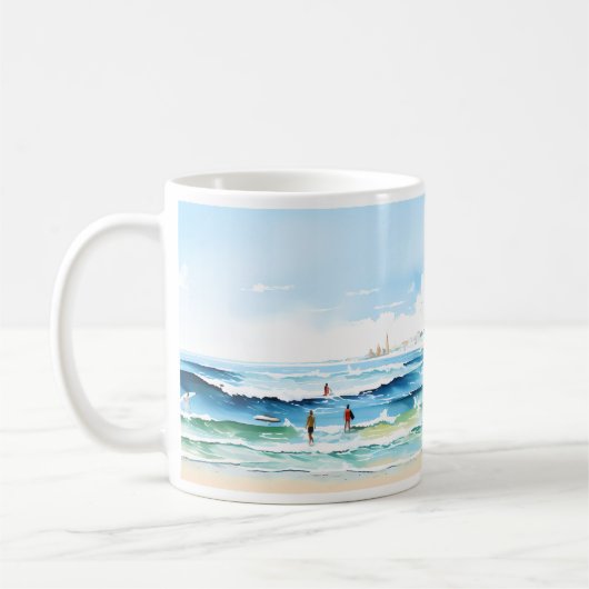 Mug Plage Et Vague (Gauche)