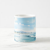Mug Plage et vague de la mer (Centre)