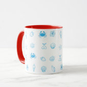 Mug Plage grecque minimaliste (Devant gauche)