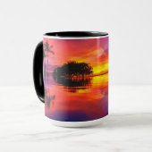 Mug Plage majestueuse du coucher du soleil | Wailea, (Devant gauche)