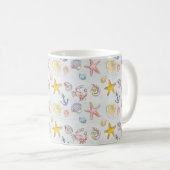 Mug Plage Nautique Ocean Beach Starfish Seashell Paste (Devant droit)