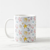 Mug Plage Nautique Ocean Beach Starfish Seashell Paste (Gauche)