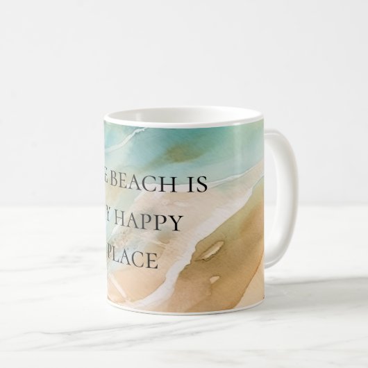 Mug Plage Océan (Devant droit)