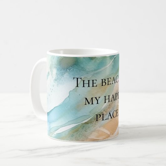 Mug Plage Océan (Devant gauche)