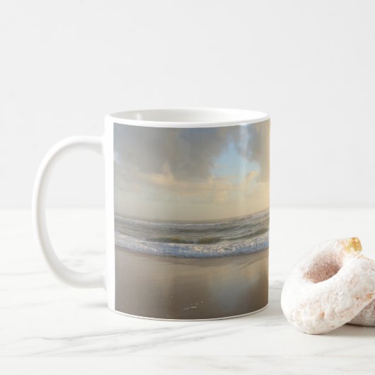 Mug Plage océane au lever du soleil (Avec donut)