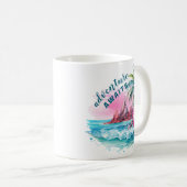Mug Plage Palm Tree Mountain View Aventure Attend (Devant droit)