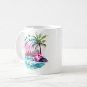 Mug Plage Palm Tree Mountain View Aventure Attend (Devant gauche)