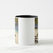 Mug Plage, palmiers et transat (Centre)
