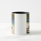 Mug Plage, palmiers et transats (Centre)