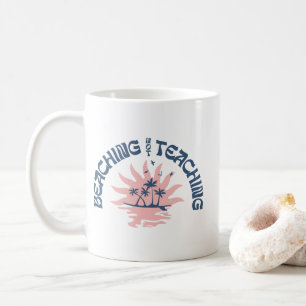 Mug Plage Pas Enseigner Drôle Enseignant Pause d'été