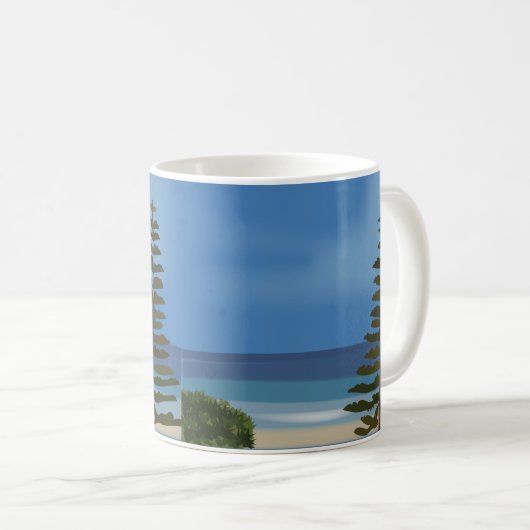 Mug Plage Pine de mer Nature (Devant droit)