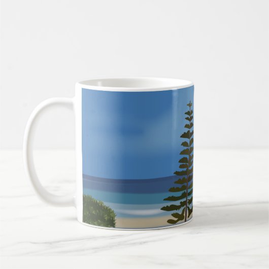 Mug Plage Pine de mer Nature (Gauche)