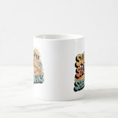 Mug Plage Retro Plage Soleil Citation Colorée été (Centre)