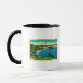 Mug Plage Rosario dans les îles San Juan, Washington (Gauche)