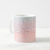 Mug Plage rose et vague (Devant gauche)