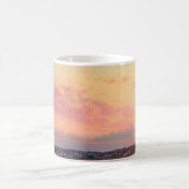 Mug Plage rose soleil ciel doré belle vacances (Centre)