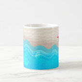 Mug Plage sablonneuse et étoiles de mer (Centre)