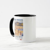 Mug Plage Scène mère et enfants British Rail (Devant gauche)