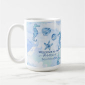 Mug Plage Seahorse Starfish Sea Shopping Famille d'acc (Gauche)