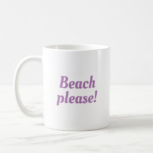Mug Plage s'il vous plaît (Gauche)
