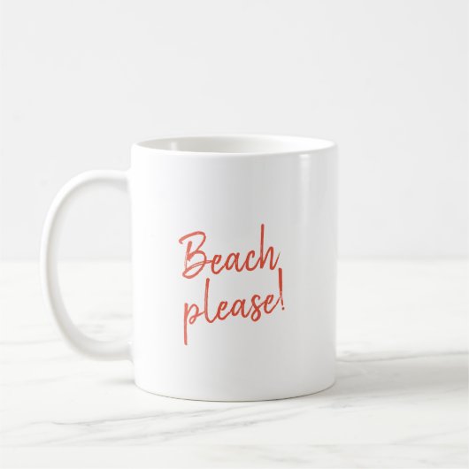 Mug Plage s'il vous plaît (Gauche)
