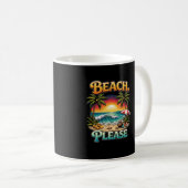 Mug Plage, S'il vous plaît (Devant droit)