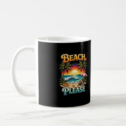 Mug Plage, S'il vous plaît (Gauche)