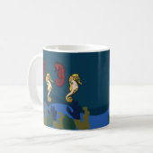 Mug Plage sous-marine de Seahorse (Devant gauche)