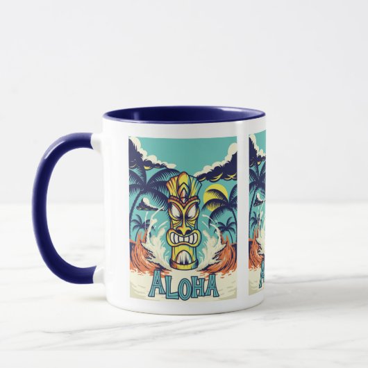 Mug Plage Tiki Aloha (Gauche)