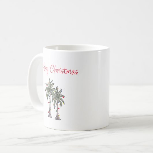 Mug Plage Tropical Joyeux Palm Trees (Devant gauche)