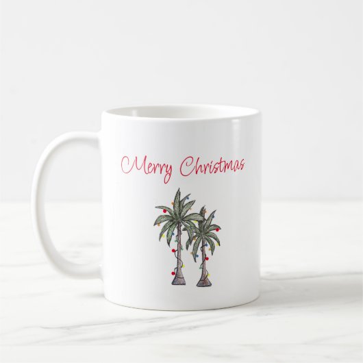 Mug Plage Tropical Joyeux Palm Trees (Gauche)