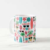 Mug Plage tropicale Ananas hawaïen Mele Kalikimaka (Devant gauche)