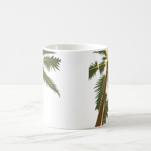 Mug Plage tropicale de Palm Tree (Centre)