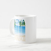 Mug Plage tropicale des îles Aloha Hawaii (Devant gauche)