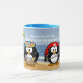 Mug Plage tropicale d'île de pirate de danse (Centre)