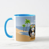 Mug Plage tropicale d'île de pirate de danse (Gauche)