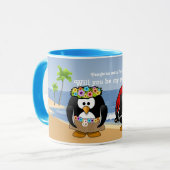 Mug Plage tropicale d'île de pirate de danse (Devant gauche)