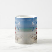 Mug Plage tropicale Eau Turquoise Crabe Rouge Sable bl (Centre)