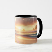 Mug Plage tropicale enchantée avec Hibiscus magique (Devant droit)