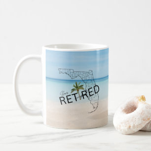 Mug Plage tropicale et palmier de Floride à la retrait