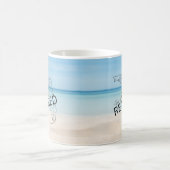 Mug Plage tropicale et palmier de Floride à la retrait (Centre)