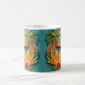 Mug Plage tropicale imprimée 3D (Centre)