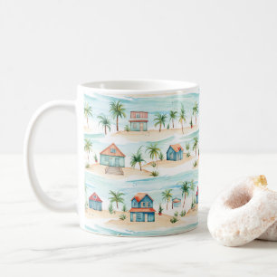 Mug Plage tropicale Océan Palm Tree