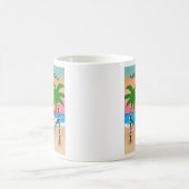 Mug Plage tropicale Père Noël Mele Kalikimaka Noël (Centre)