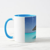 Mug Plage tropicale pittoresque avec parapluie de chau (Gauche)