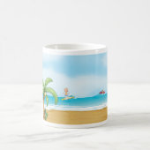 Mug Plage tropicale Plage amusante Été Océan (Centre)