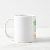 Mug Plage tropicale Planches de surf et palmiers (Gauche)