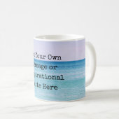 Mug Plage tropicale rétro des vagues océaniques (Devant droit)